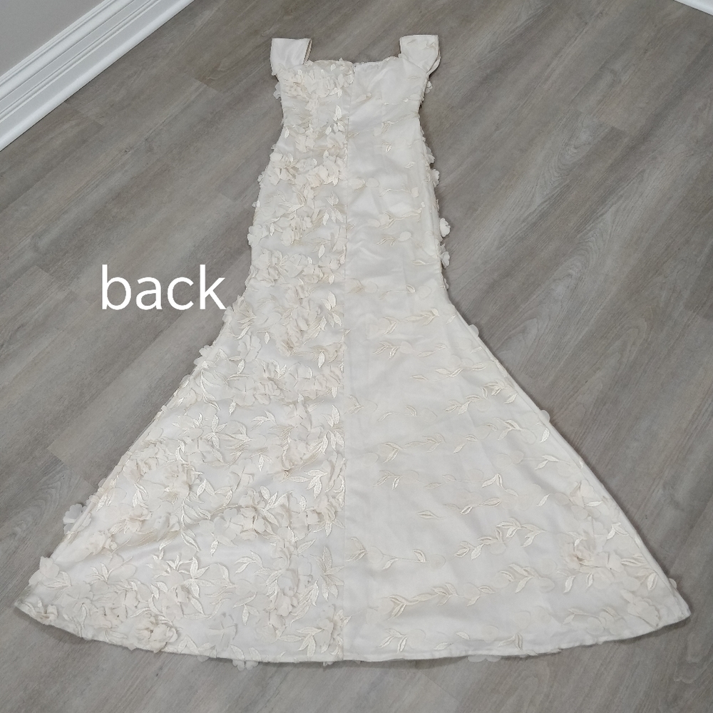 Prom dress custom cream floral JANE.X Emma - Picture 5 of 17